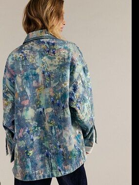 NWT We The Free Madison Illusions Denim Jacket S